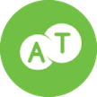 Green and white circle icon.png
